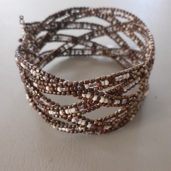 AVENUE 2 Seed Bead Cuff Bracelets Plus Size XL NWT - Picture 4 of 7